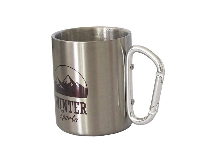 Portable Carabiner Stainless Steel Cup factory